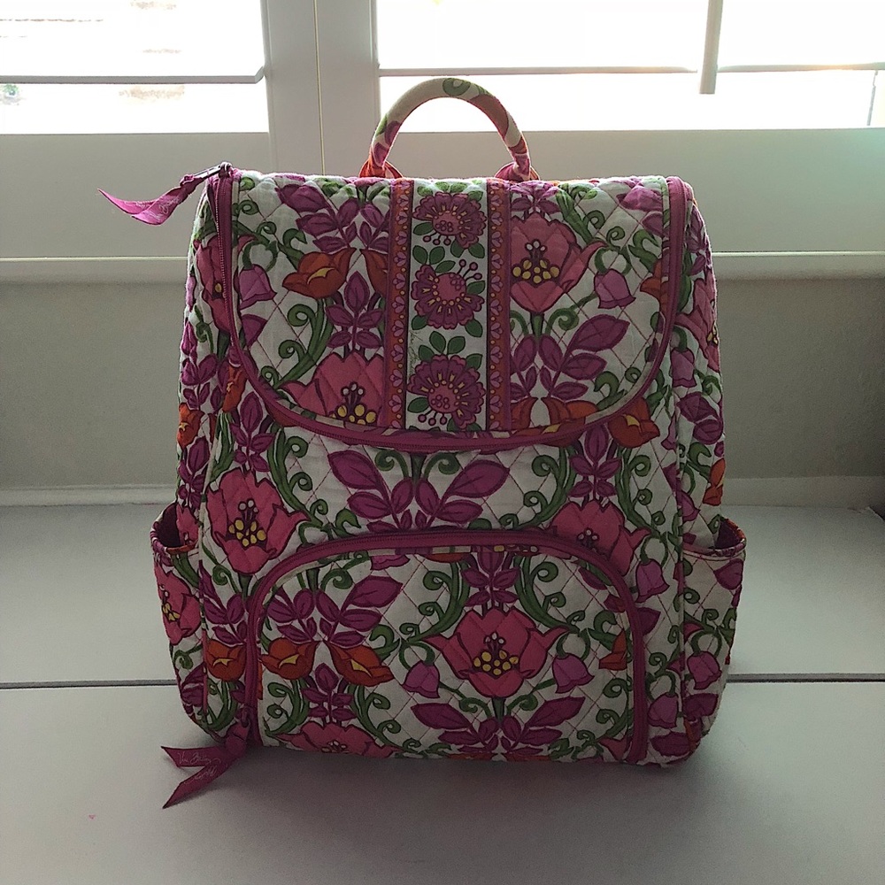 Vera Bradley Double Zipper Lillie Bell Backpack
